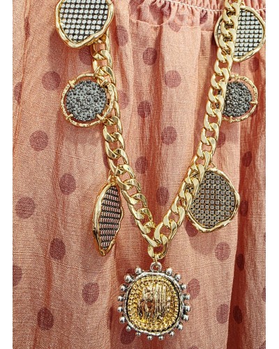 Collar Largo Monedas