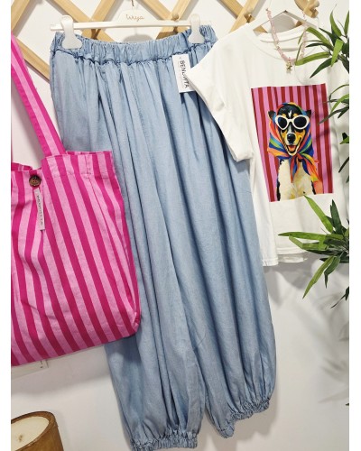 Pantalón Bombacho / Denim Fluido