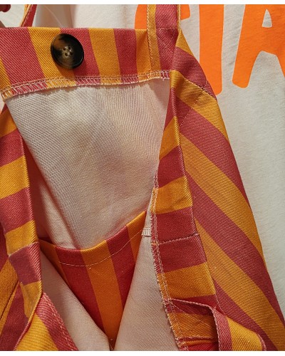 Maxi Shopper Rayas / Naranja