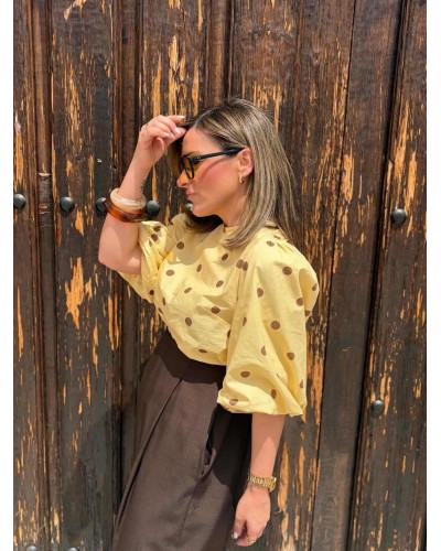 Blusa Lunares / Lazada Amarillo