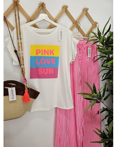 Camiseta Pink Love Sun