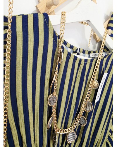 Blusa Nido de Abeja Oliva