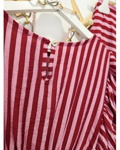 Blusa Nido de Abeja Rosa
