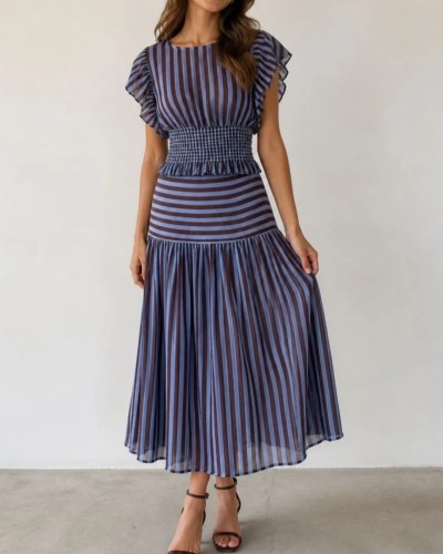 Blusa Nido de Abeja Azul