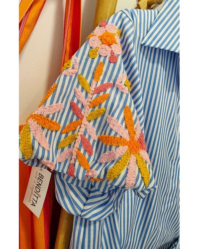 Blusa Mil Rayas / Bordados