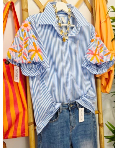 Blusa Mil Rayas / Bordados