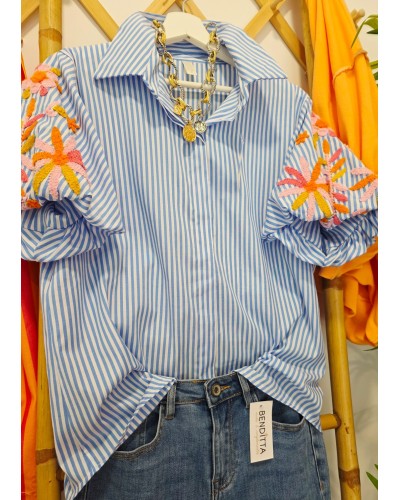 Blusa Mil Rayas / Bordados