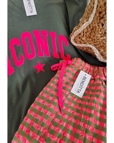 Camiseta Iconic Verde Caqui