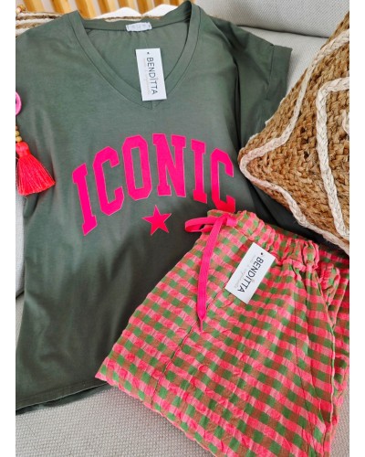 Camiseta Iconic Verde Caqui