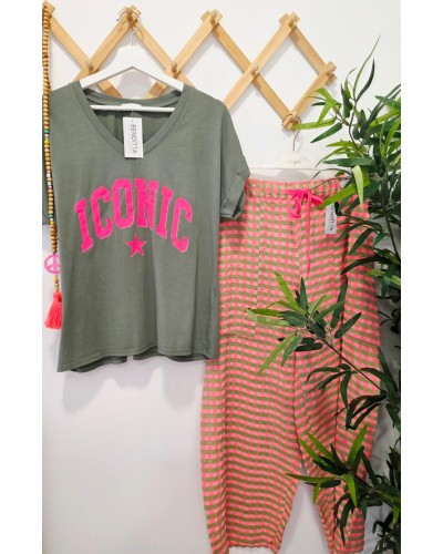 Camiseta Iconic Verde Caqui