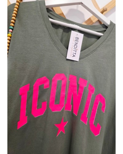 Camiseta Iconic Verde Caqui
