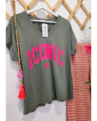Camiseta Iconic Verde Caqui