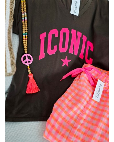 Camiseta Iconic Marrón