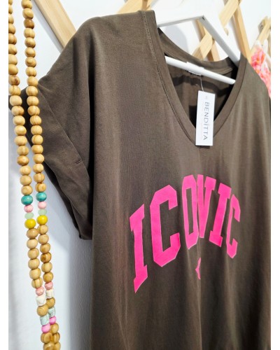 Camiseta Iconic Marrón
