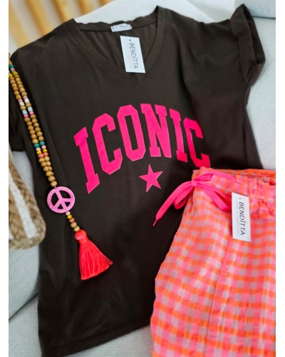 Camiseta Iconic Marrón