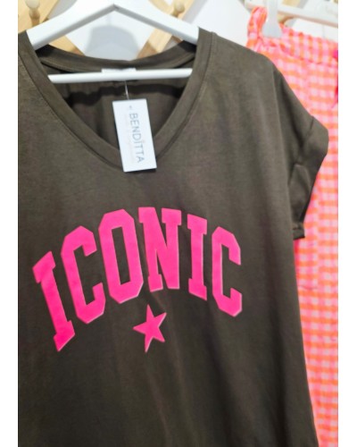 Camiseta Iconic Marrón