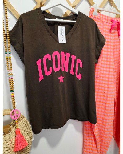 Camiseta Iconic Marrón