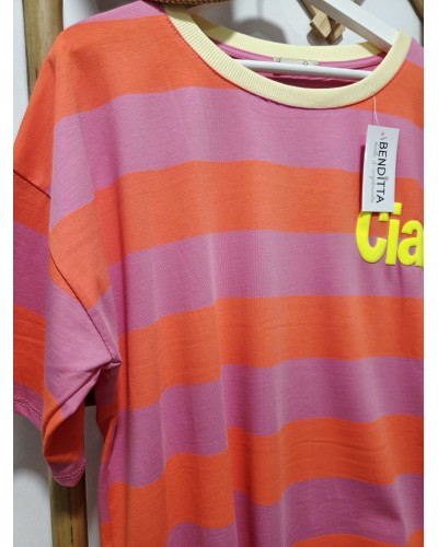 Camiseta Oversize Ciao / Naranja