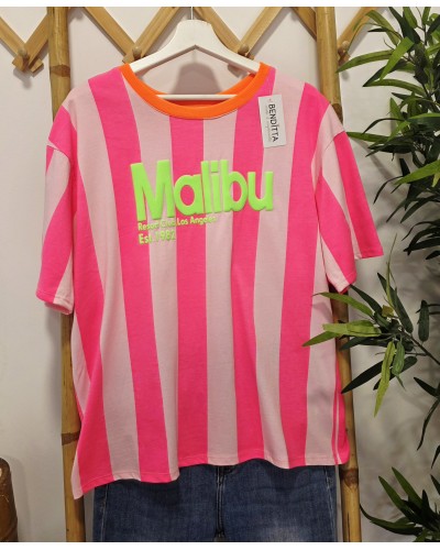 Camiseta Malibú Rosa