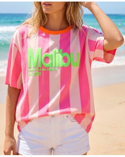 Camiseta Malibú Rosa
