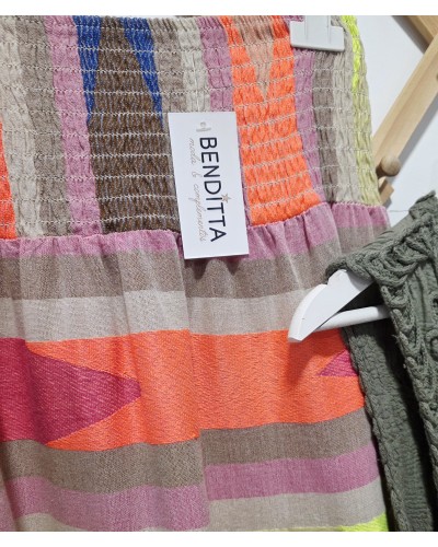 Falda Étnica Multicolor
