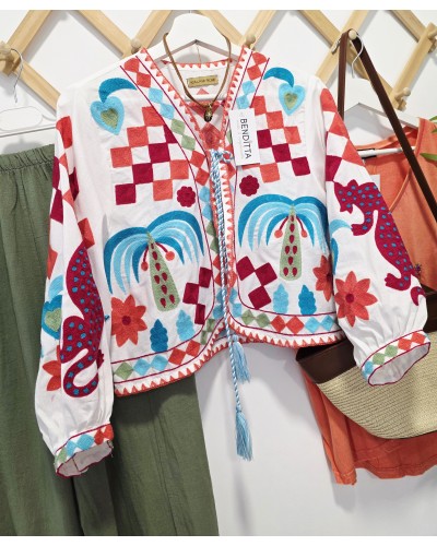 Chaqueta Bordada / Borlas