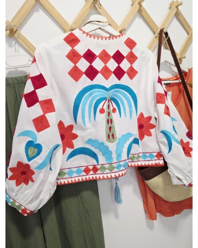 Chaqueta Bordada / Borlas
