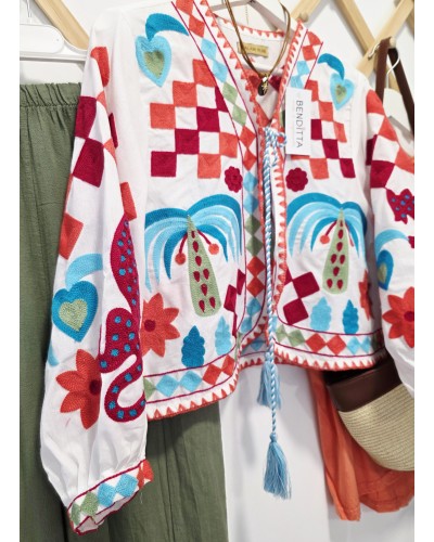 Chaqueta Bordada / Borlas