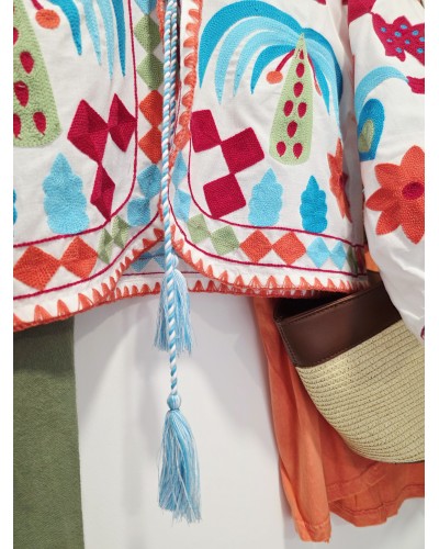 Chaqueta Bordada / Borlas