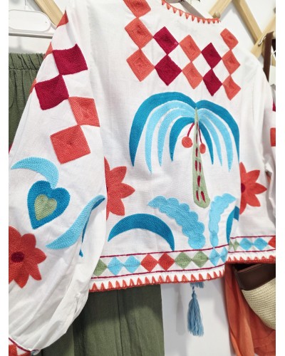 Chaqueta Bordada / Borlas
